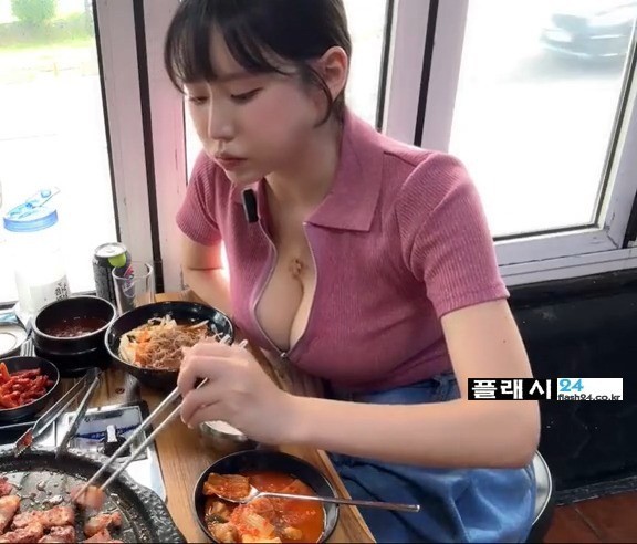 고기집 먹방하는 하리미 카메라 위치-3