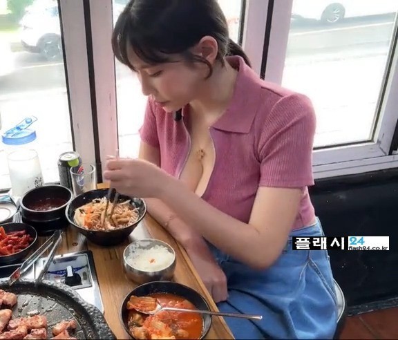 고기집 먹방하는 하리미 카메라 위치-6