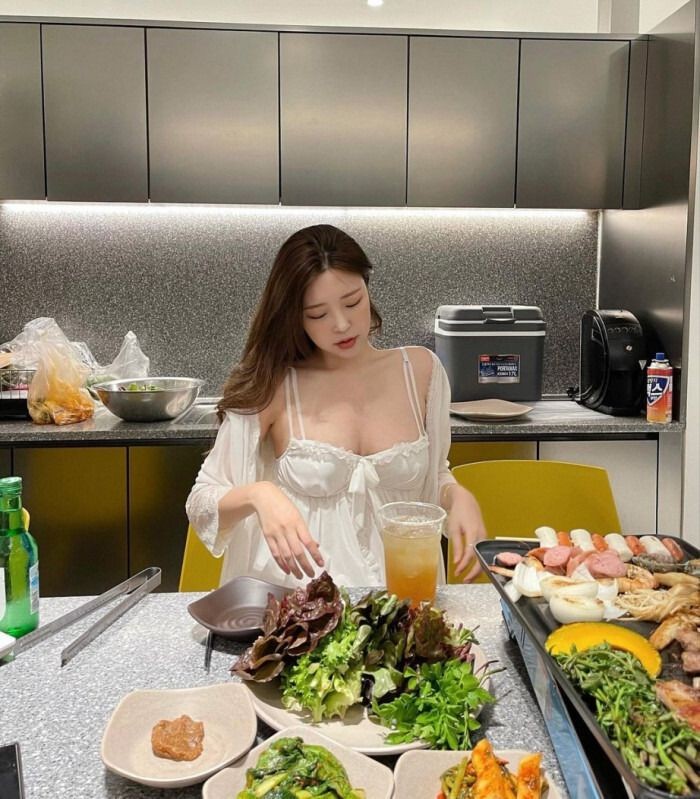 고기 구워먹는 사진-2