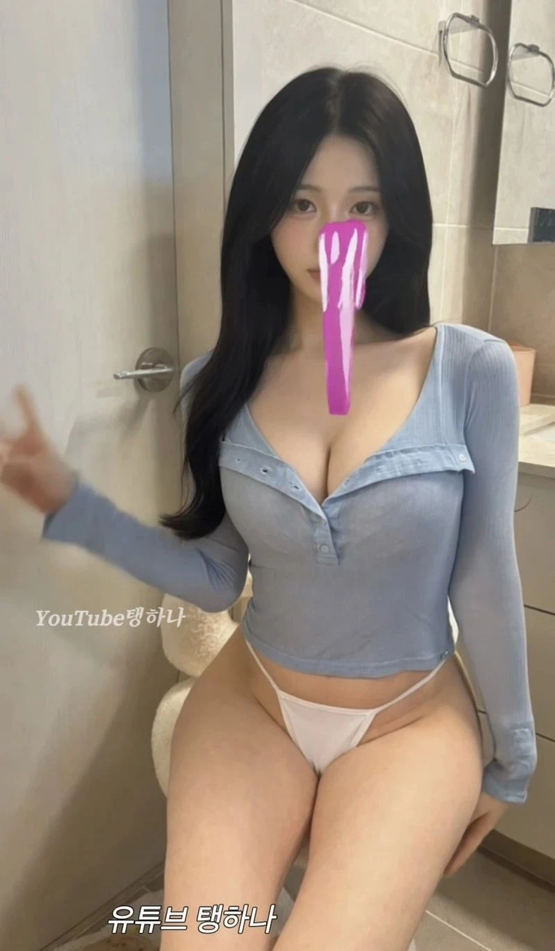 노팬티 레깅스입은 유투버누나-8