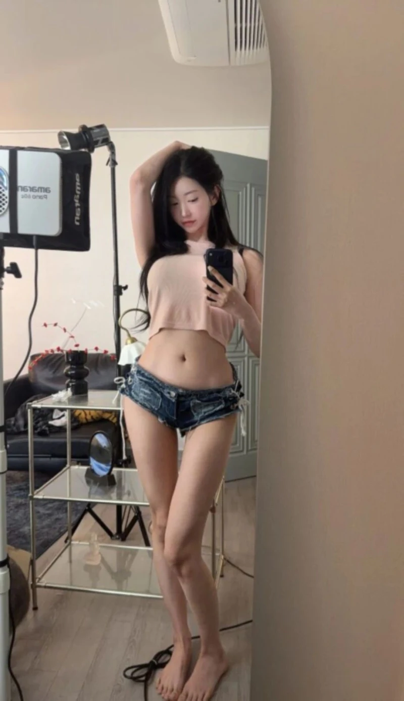 하니니 하늘색 줄무늬 끈비키니 + 방셀 모음-8