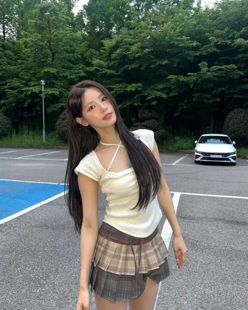 홀터넥 티셔츠 아이들 미연-4
