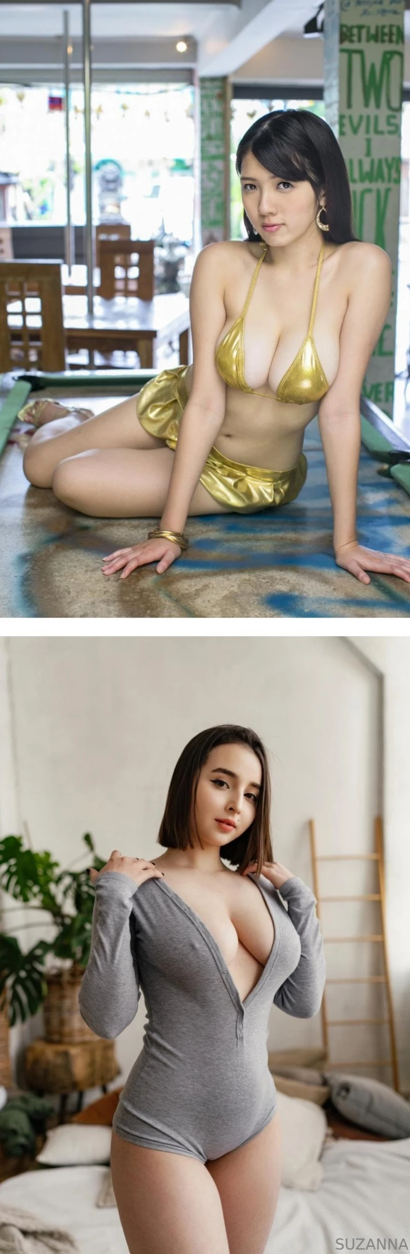 살짝 아쉬운 얼굴을 몸매로 커버