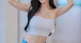 ㅇㅎ)나고야 럼블 라운드걸 모델 김미진 실한 뒤태