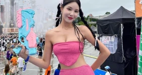 피지컬 장난없는 원민주 치어리더