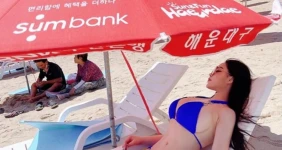 해운대에 뜬 엄청난 체급