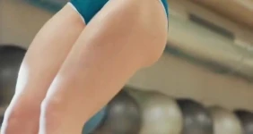 독일 육상선수 베로니카 밀러 스트레칭