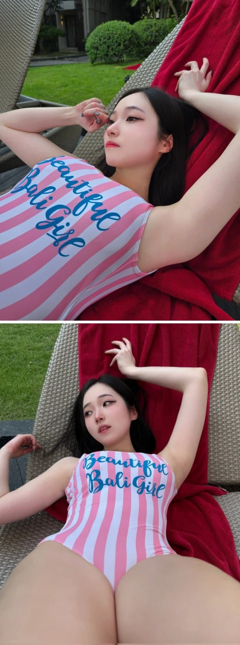 야벅지가 많이 건강한 수영복 처자