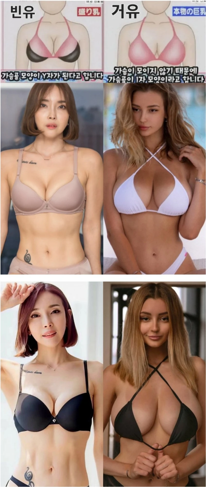 빈유 & 거유 확실하게 구별하는 방법 ㄷㄷ