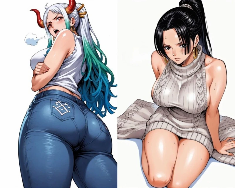 무슨일인지 몰라도 힘들어하는 원피스 여캐들-2