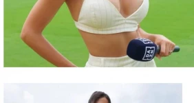 여성 리포터 노출 복장 논란