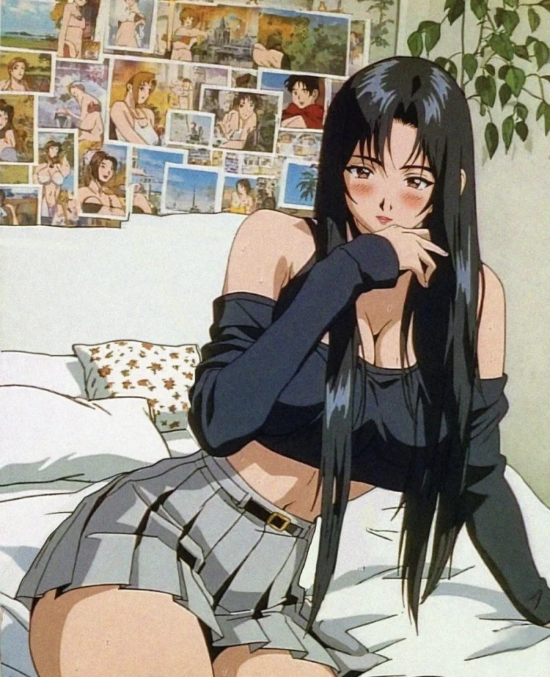 90년대 그림체로 만들었다는 ai 야짤-6