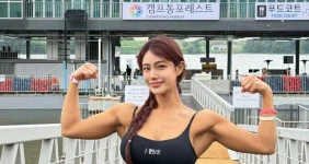 피트니스 모델 유혜지 건강한데