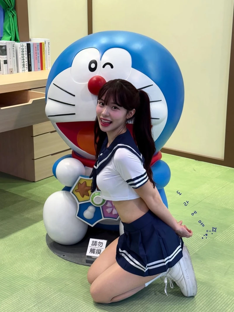 이다혜 치어리더 세일러복-7