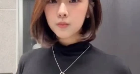 단발의 미용실 누나 가을