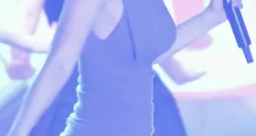 실루엣 보이는 원피스 핏 홍진영