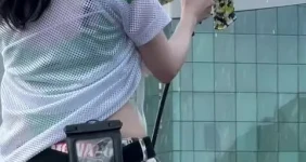 에스파 카리나 워터밤 뒤태