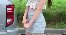 타이트한 골반 치마 애교배 조민지 치어리더