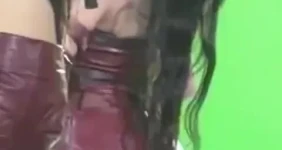 베이비몬스터 아현 가죽 의상