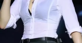 젖은 흰셔츠 블랙 브라 비비