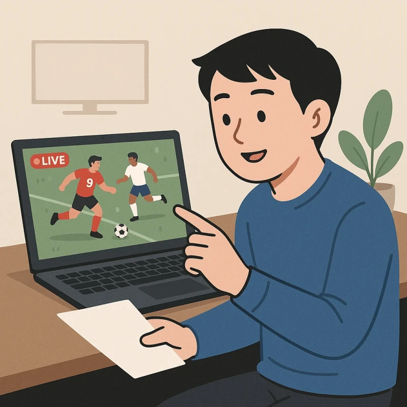 뽕티비 처음 이용자를 위한 스포츠중계 시청 가이드