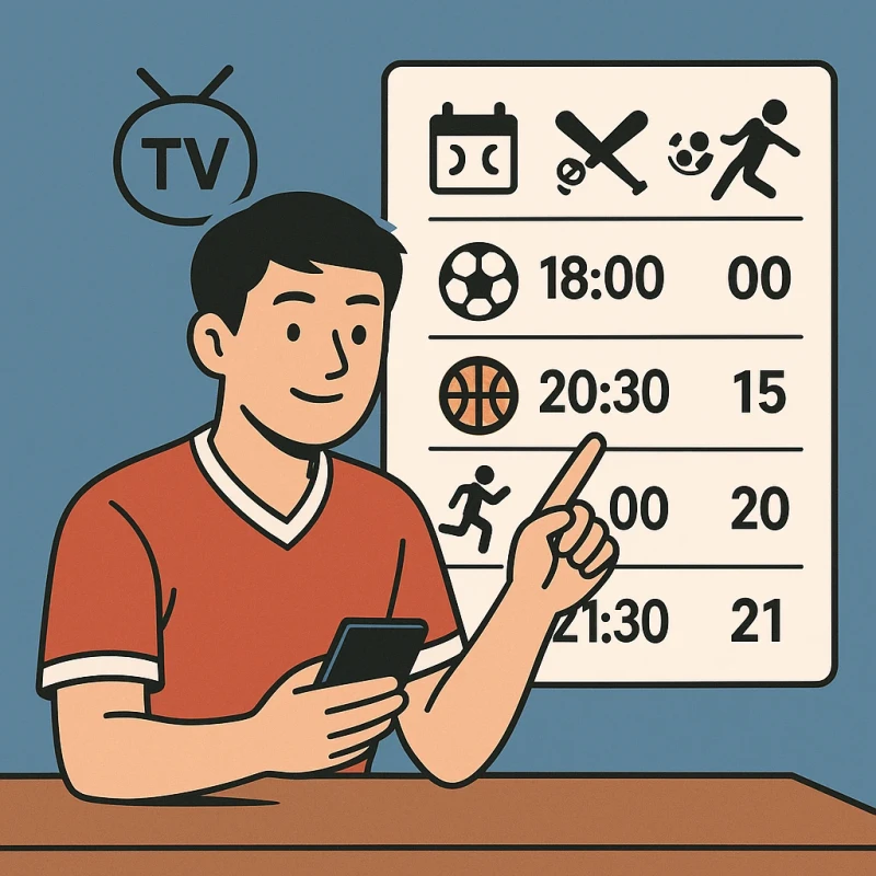 뽕티비 경기일정 보는 법, 스포츠일정과 중계일정 헷갈리지 않게 확인하기