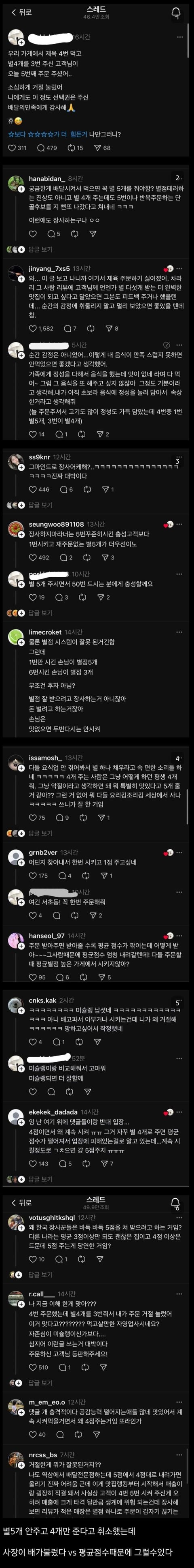 댓글 많이 달렸다는 배달음식 논란