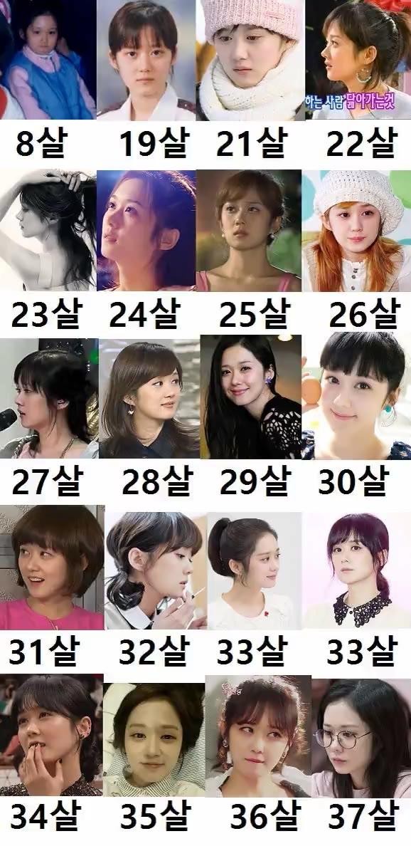 장나라의 나이별 얼굴변화