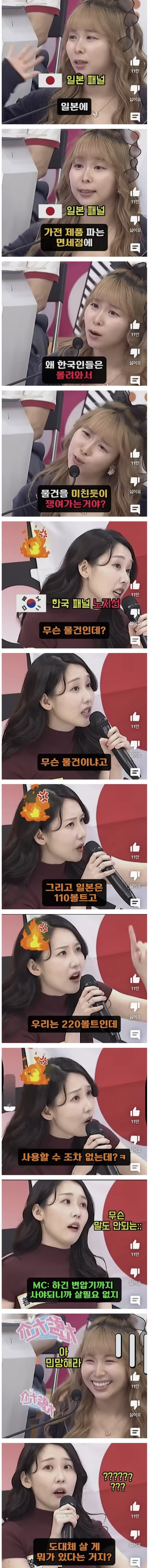 일본녀 "왜 한국인들은 일본 가전제품을 쟁여가?"