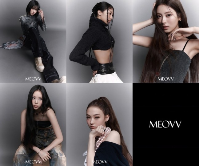 MEOVV(미야오), '블랙+시크' 무드 가득한 'DROP TOP' 콘셉트