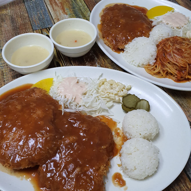 경양식 돈까스 흰쌀밥 근본은 솔직히 이거지-4