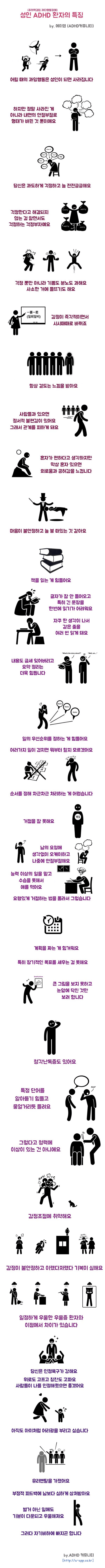 성인 ADHD의 특징 