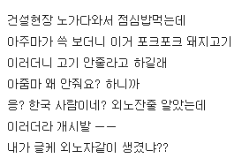 어느 디씨인의 함바집 썰-2