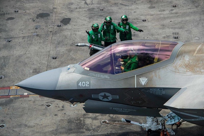 갈변된 미해군의 F35 -2