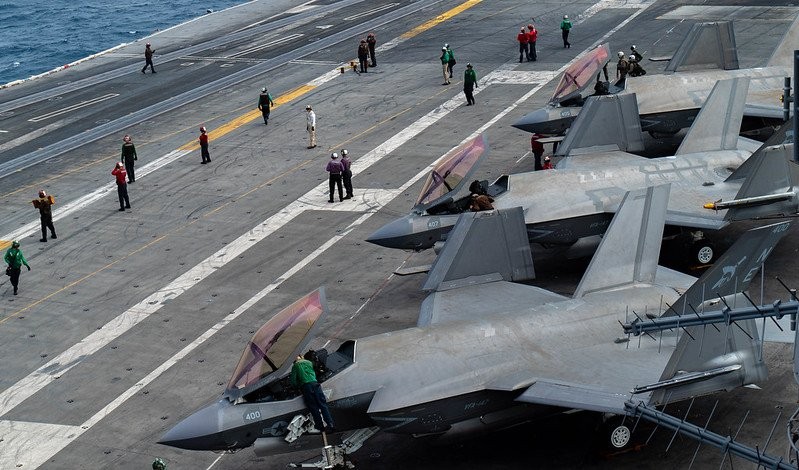 갈변된 미해군의 F35 -3