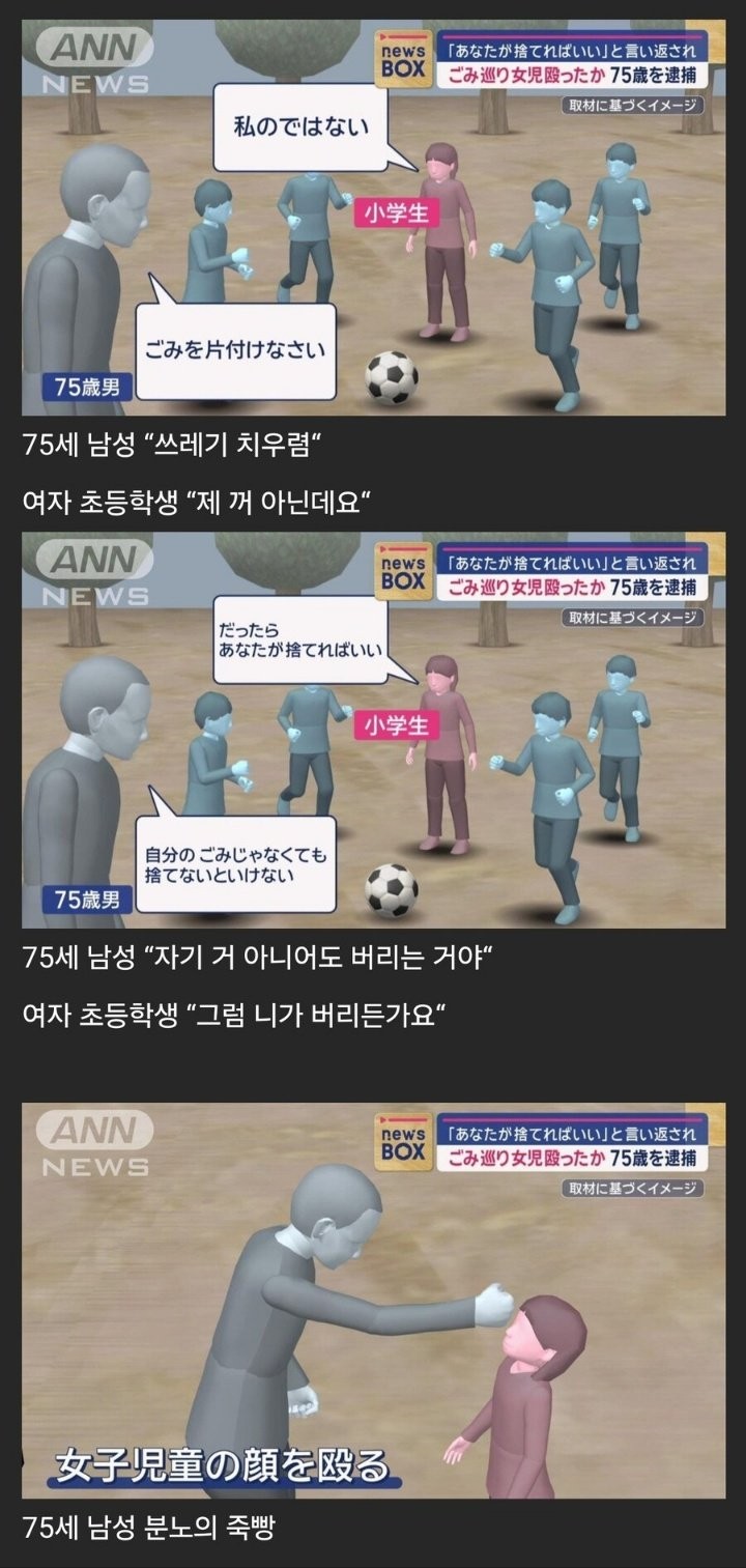75살 틀딱이 여자 초등학생 폭행한 이유