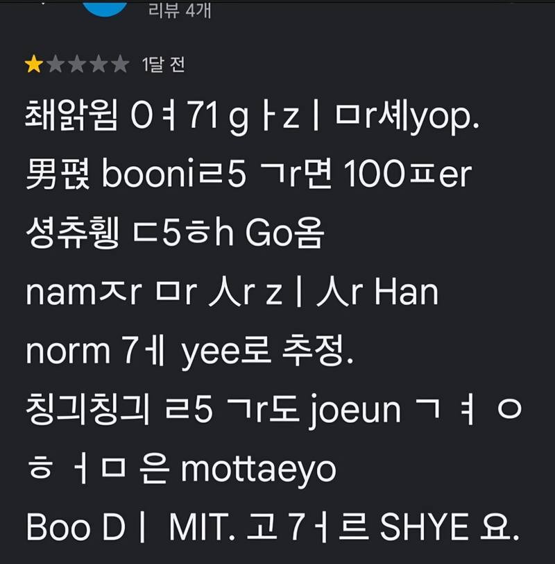 ai도 뚫지 못한 한국인 이용 후기