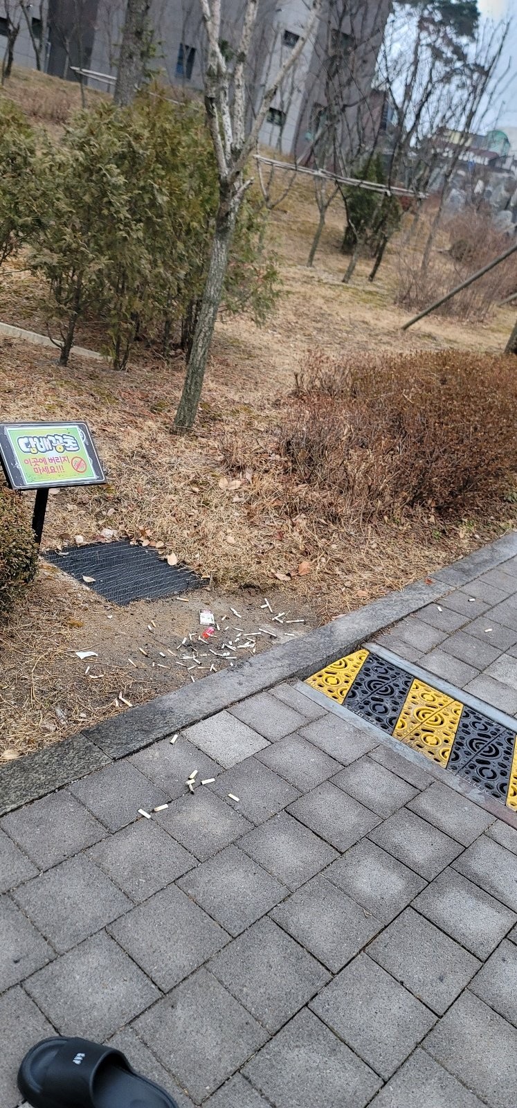 아파트 단지안 흡연충들짓 보소 -3