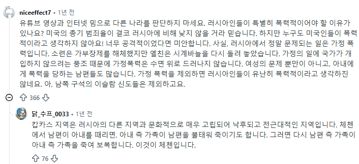 "러시아 사회는 정말로 폭력적인가요?"-13