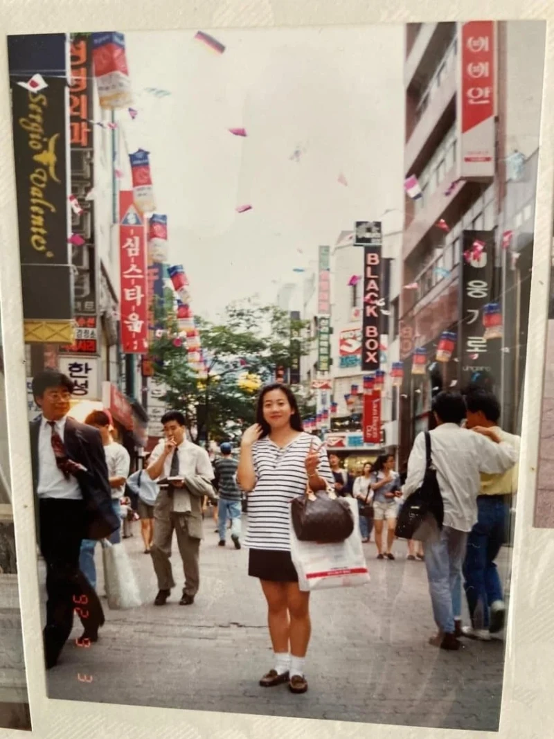 34년 전 한국에서 사진을 찍은 일본 여성-5