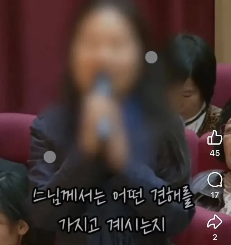 노숙자맘한테 한마디 하는 법륜스님 -6