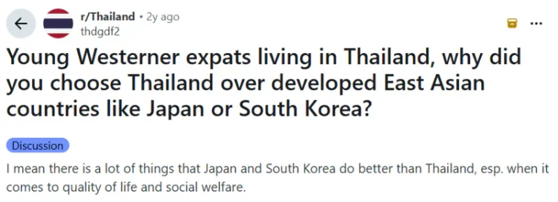 젊은 서양인들이 태국에 장기 거주하는 이유 