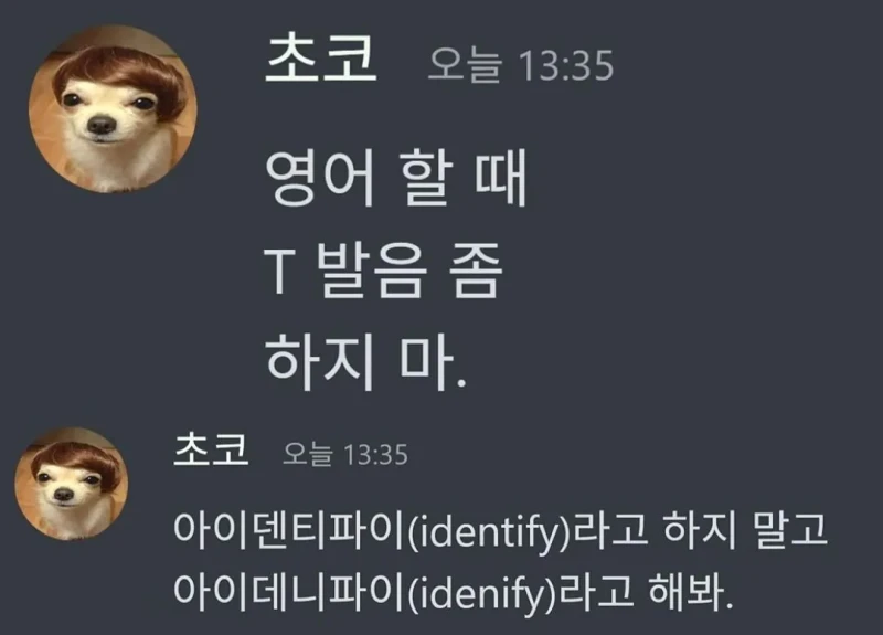 영어 할 때 T 발음 좀 하지마