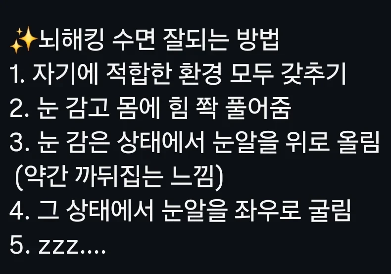 짐이 안오는 당신에게 구원이 될지도 모를 방법-2