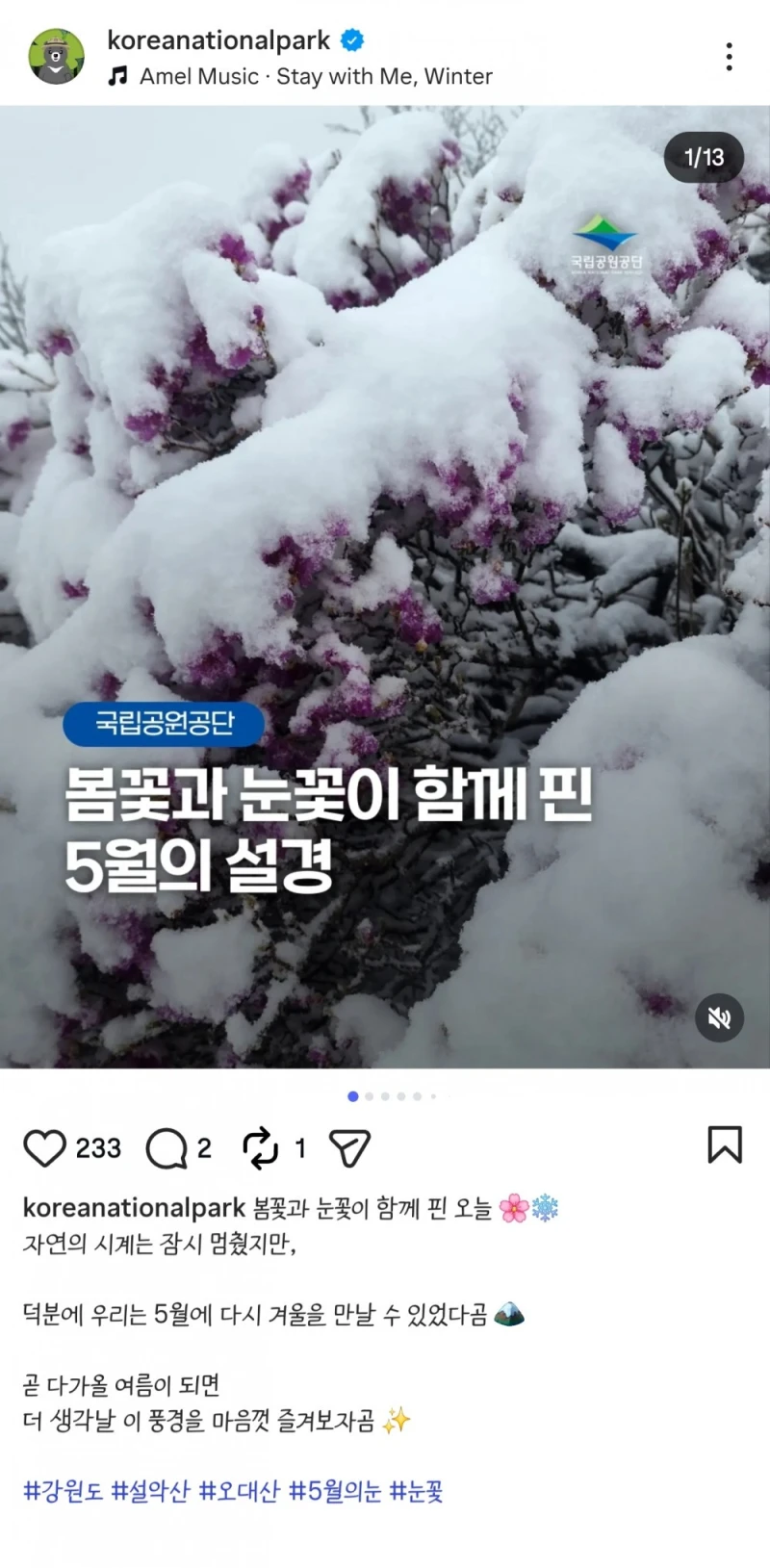 오늘자 5월 설악산 풍경-5