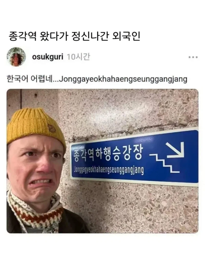 종각역 갔다가 정신 나간 외국인