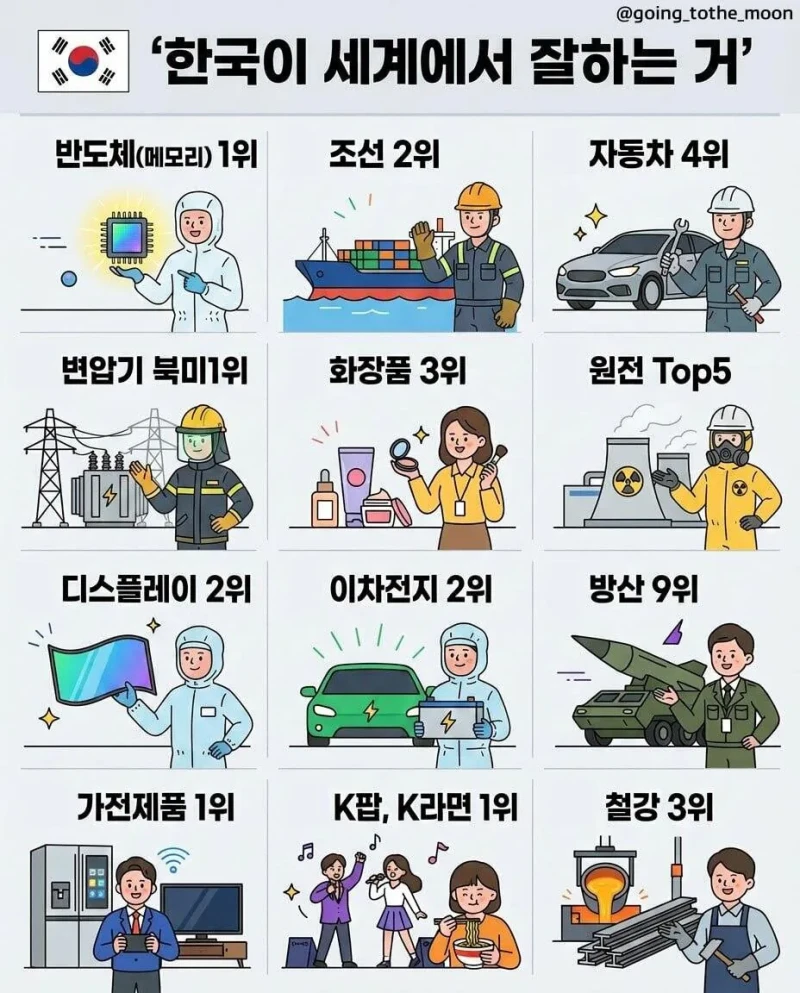 대한민국이 세계에서 잘하는 거 모음