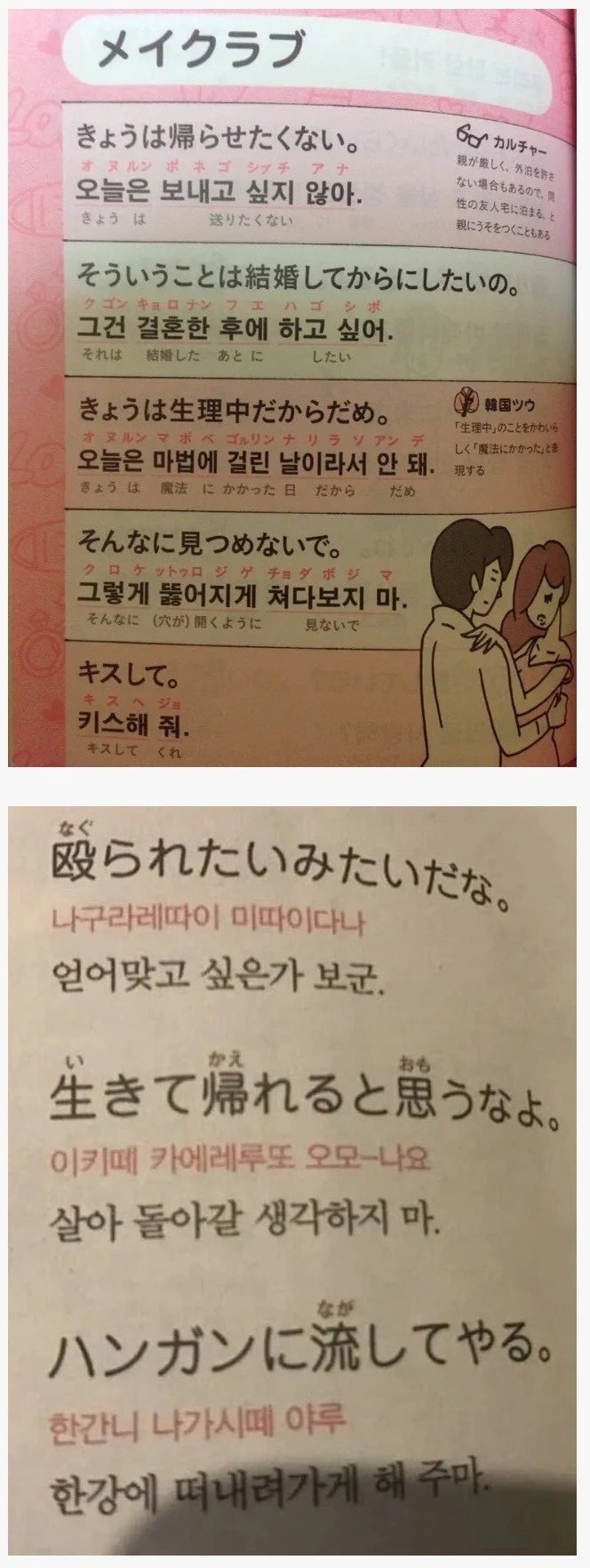 어느 일본어 회화책 수위 ㄷㄷ