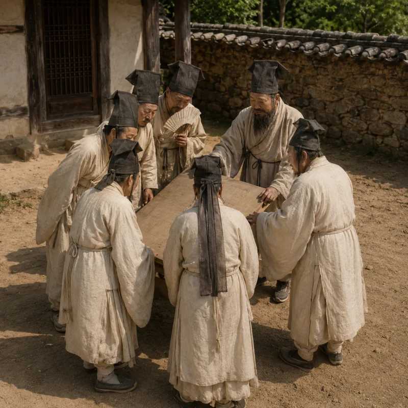 AI로 실사화한 조선시대 풍속화 -8