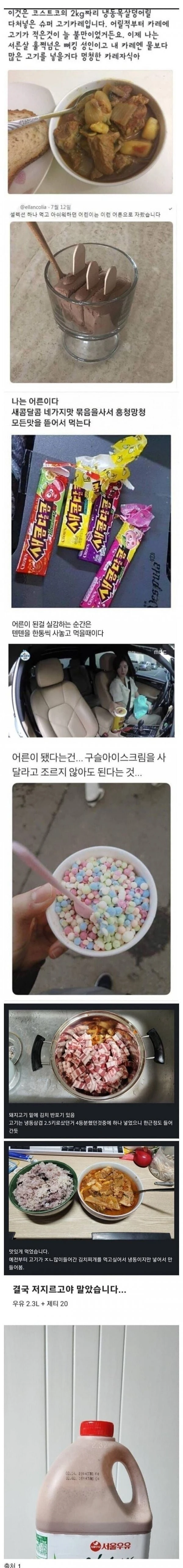 오직 어른들만 할수 있는 플렉스